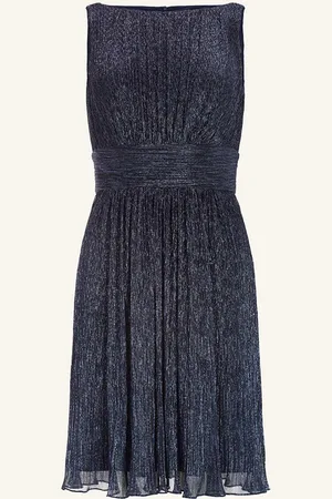 Swing Cocktailkleid Mit Glitzergarn blau
