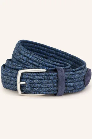 Veneta Cinture Flechtgürtel blau