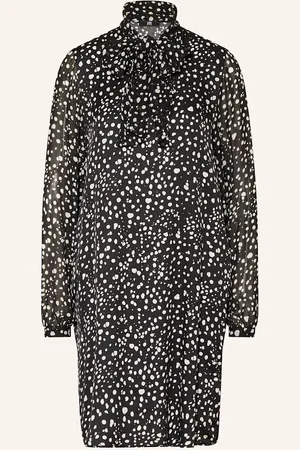 Riani Schluppenkleid Im Materialmix schwarz