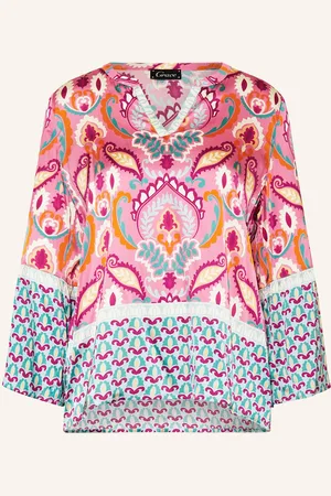 Grace Blusenshirt Aus Satin pink