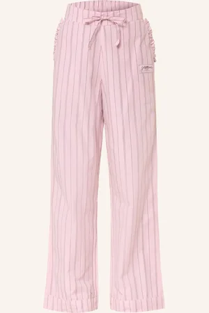 Ganni Hose Im Jogging-Stil Mit Rüschen rosa