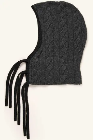 Ganni Balaclava Mit Cashmere grau