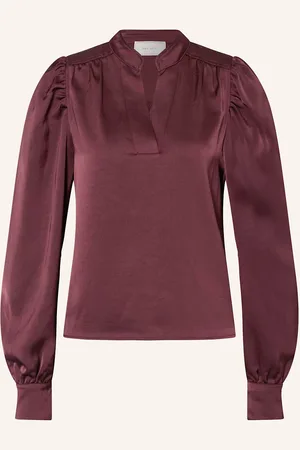 Neo Noir Blusenshirt Rosslyn Aus Satin rot