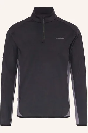 Manors Midlayer Quarter Zip Tech schwarz