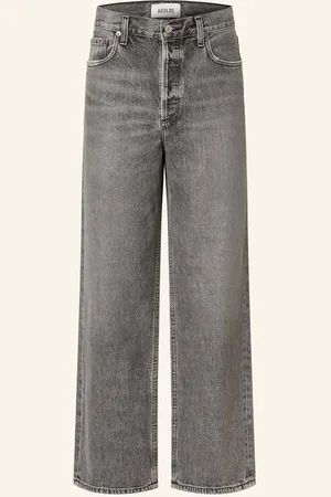 AGOLDE Straight Jeans Low Slung Baggy grau