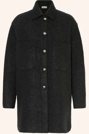 lunaria cashmere Bouclé-Jacke Mit Seide Und Cashmere