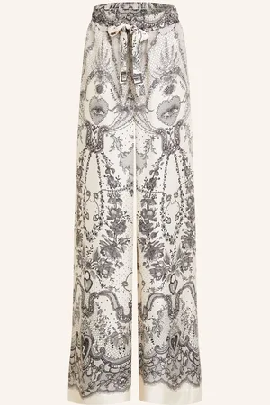 ZIMMERMANN Marlenehose Crush Aus Seide schwarz