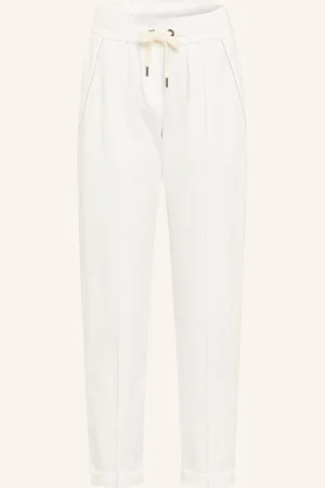 Brunello Cucinelli Hose Im Joggingstil Mit Schmucksteinen beige
