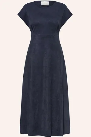Juvia Kleid Juno In Lederoptik blau