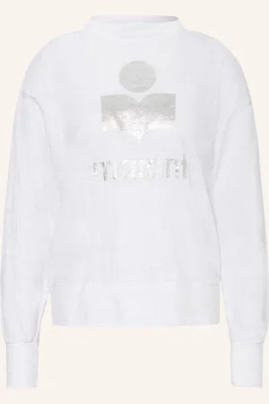 Marant Etoile Longsleeve Klowia Aus Leinen weiss