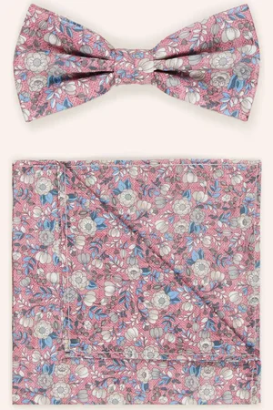 PAUL Set: Fliege Und Einstecktuch rosa