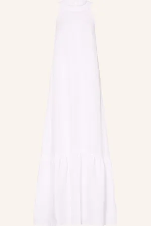 120% Lino Strandkleid Aus Leinen
