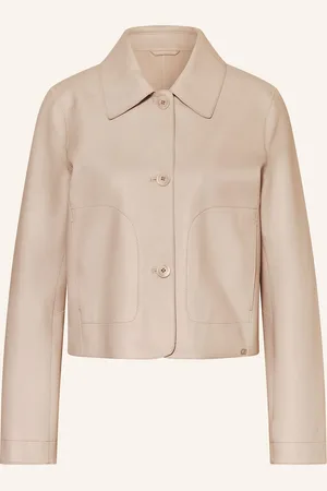 Milestone Lederjacke Mscana beige