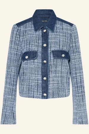 Marc Aurel Jacke Im Materialmix blau
