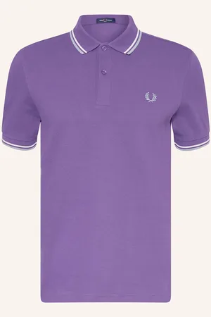 Fred Perry Piqué-Poloshirt lila