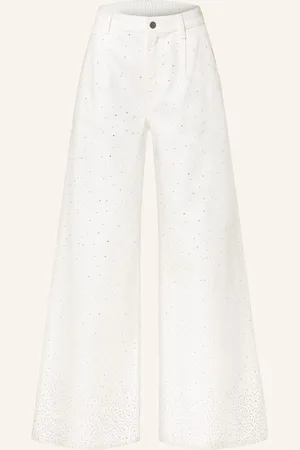 Liu Jo Jeans Mit Schmucksteinen weiss