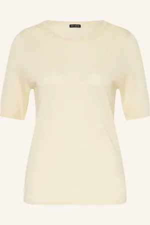 Iris von Arnim Strickshirt Aus Cashmere Mit Seide beige
