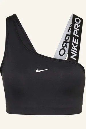 Nike Sport-Bh Pro Swoosh Asymmetrical schwarz