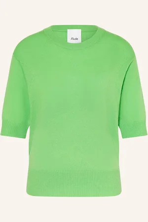Allude Strickshirt Aus Cashmere gruen