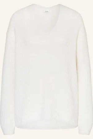 Allude Cashmere-Pullover weiss
