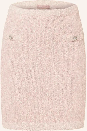 Guess Strickrock Dorothy Mit Glitzergarn rosa