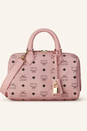 MCM Handtasche Ella Boston Visetos rosa