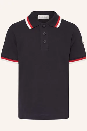 Moncler Piqué-Poloshirt blau
