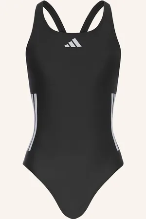 adidas Badeanzug 3-Streifen schwarz
