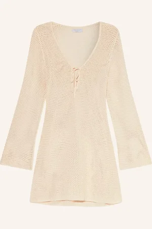 Seafolly Strandkleid Isla Palm weiss