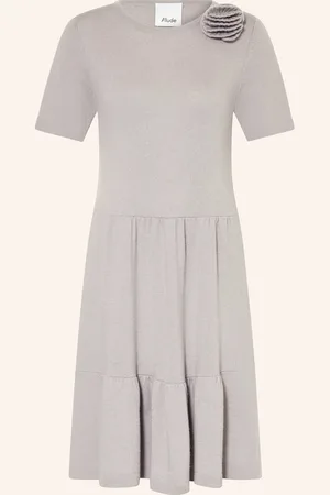 Allude Strickkleid Mit Cashmere grau