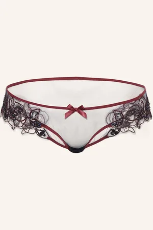 Agent Provocateur Slip Lindie Mit Schmucksteinen blau