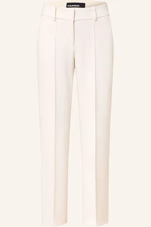 Cambio Bootcut-Hose Farah weiss