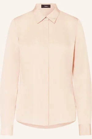 THEORY Hemdbluse Aus Seide rosa