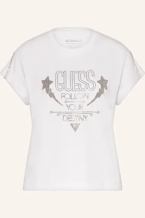 Guess T-Shirt Mit Schmucksteinen