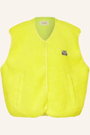 American Vintage Teddyfell-Weste gelb