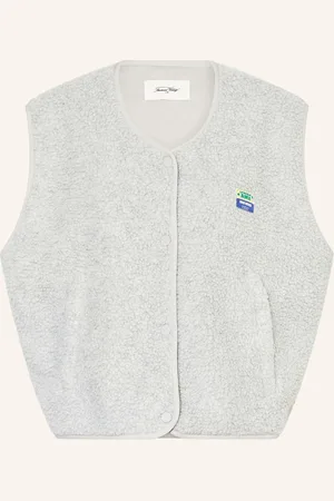 American Vintage Teddyfell-Weste grau