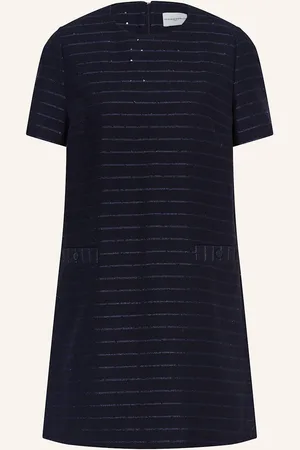 Claudie Pierlot Kleid Mit Glitzergarn Und Pailletten blau