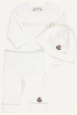 Moncler Set: Body, Hose Und Mütze weiss