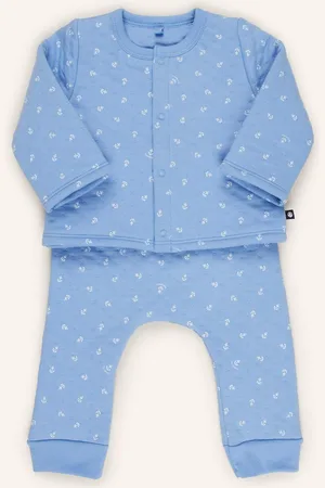Petit Bateau Set: Sweatjacke Und Sweatpants Bapy blau