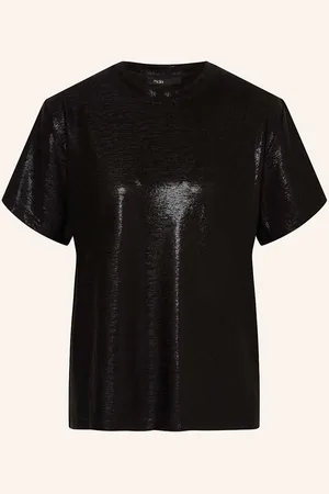 Maje T-Shirt Mit Glitzergarn