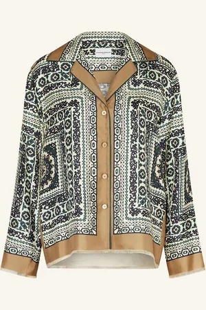 Claudie Pierlot Seidenbluse beige