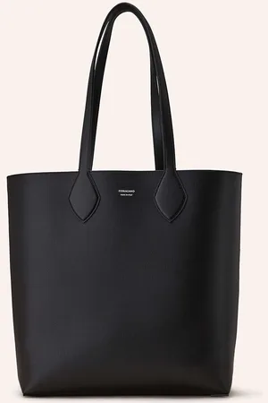 Salvatore Ferragamo Shopper Zum Wenden Mit Pouch schwarz