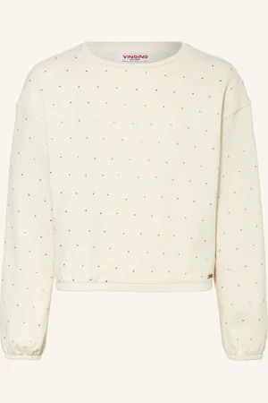 Vingino Sweatshirt Naela Mit Schmucksteinen weiss