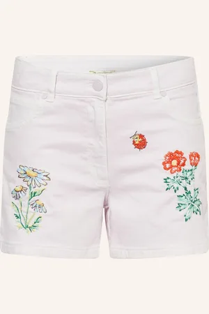 Stella McCartney Jeansshorts lila