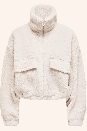 ONLY Teddyfell-Jacke beige