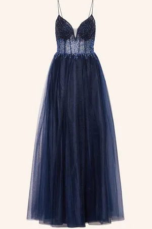 hey kyla Abendkleid Mit Pailletten blau