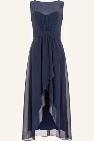 Swing Abendkleid Mit Cut-Out blau