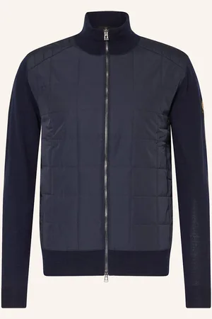 Belstaff Strickjacke Kelbrook Im Materialmix blau