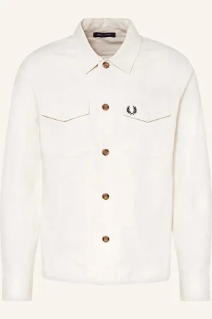 Fred Perry Overshirt Oxford weiss