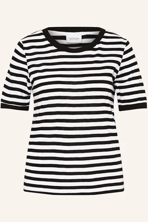 Comma, T-Shirt schwarz